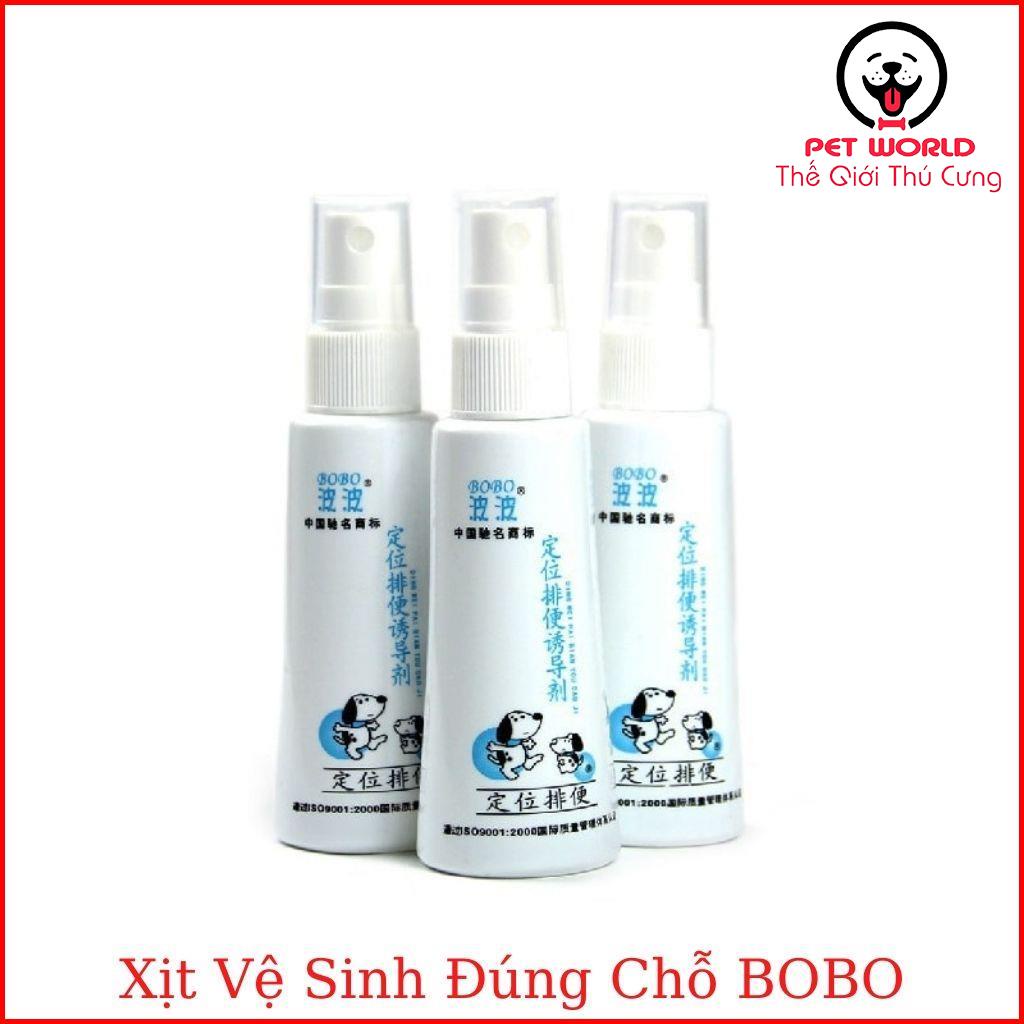 Xịt vệ sinh đúng chỗ, hướng dẫn đi vệ sinh Chó Mèo BoBo