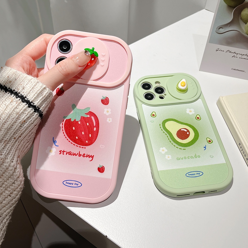 Ốp Điện Thoại Silicon Mềm Chống Sốc Họa Tiết Trái Cây Dễ Thương Dành Cho iPhone 13 12 11 Pro Max XR XS Max X