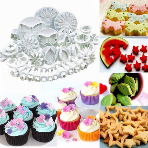 Trọn bộ 33 khuôn cắt tạo hình bánh quy, rau câu, fondant trang trí bánh kem nghệ thuật