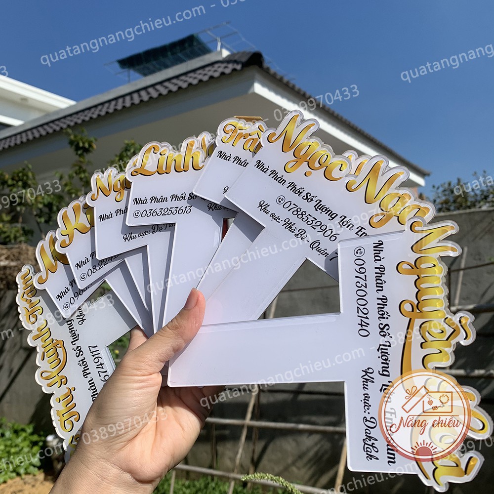 Biển hiệu mica trang trí shop bán hàng - Free thiết kế theo yêu cầu - Đạo cụ bán hàng hiệu quả