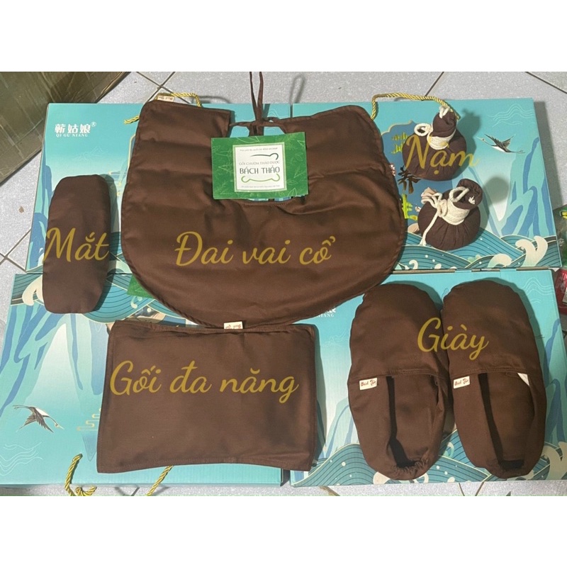 Túi Chườm Nóng Thảo Dược Bình An Giảm Đau Vai Gáy, Đau Lưng, Mỏi Mắt, Ấm bàn chân- Làm Nóng Bằng Lò Vi Sóng
