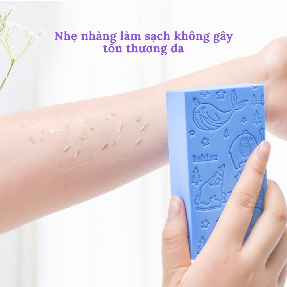 Mút Tắm Bọt Biển Kỳ Ghét, Kỳ Hờm Pororo Siêu Sạch, Loại Bỏ Tạp Chất Trên Da (giao mẫu ngẫu nhiên)