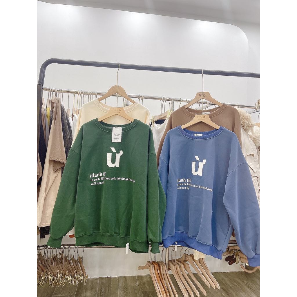 Áo Sweater Mới Form to Đại In Hình Chữ ( Ừ ) - ZADOLA FASHION