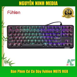 Bàn Phím Cơ Có Dây Fuhlen M87S RGB (Red Switch) - Hàng chính hãng