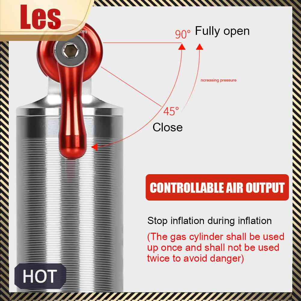 Ống Bơm Xe Đạp Mini Bằng Nhôm CO2 Tiện Dụng