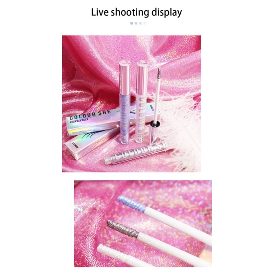 Mascara nhiều màu sắc lấp lánh uốn cong và kéo dài lông mi không nhuộm MK
 | BigBuy360 - bigbuy360.vn