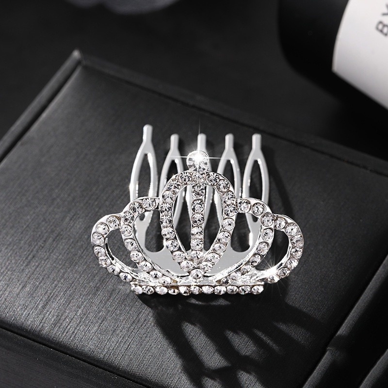 Vương Miện Công Chúa Đính Đá Dễ Thương Cho Bé Gái