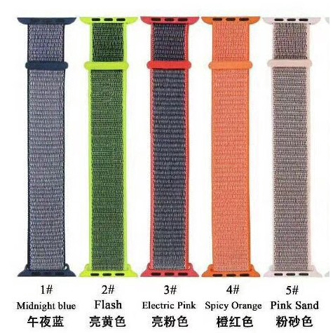 Dây đeo nylon cho đồng hồ thông minh Apple Watch Series 7/6 / se / 5 /4 / 3 / 2 / 1 (  41mm 45mm 38 / 40mm / 42mm / 44mm )