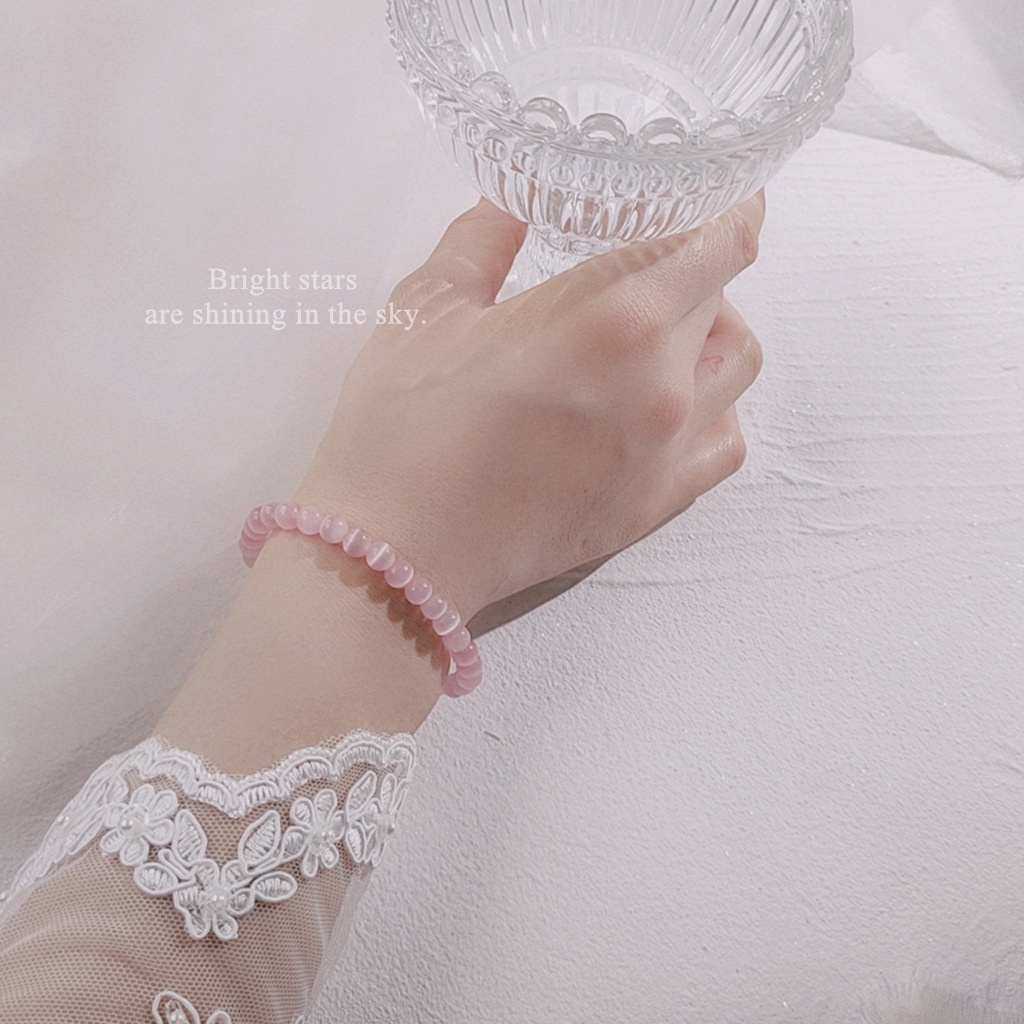 Vòng đeo tay Nữ Thiết kế ban đầu Thiết kế ban đầu Nữ tính Màu Hồng Trắng Đơn giản Làm bằng tay đẹp VT-113