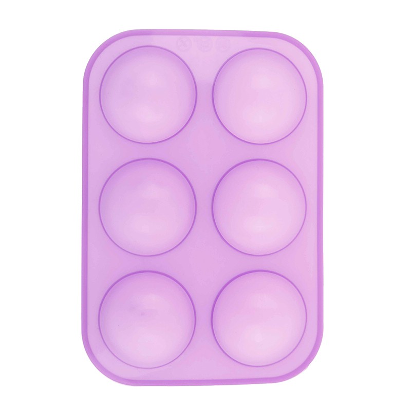 Khuôn Silicon Làm Bánh / Sô Cô La 6 Lỗ Tiện Dụng