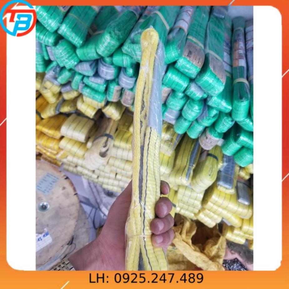 Dây bẹ cẩu hàng 3 Tấn bản rộng 75mm.kích thước dài 4 mét  5 mét 6 mét.kimkhinhatphat