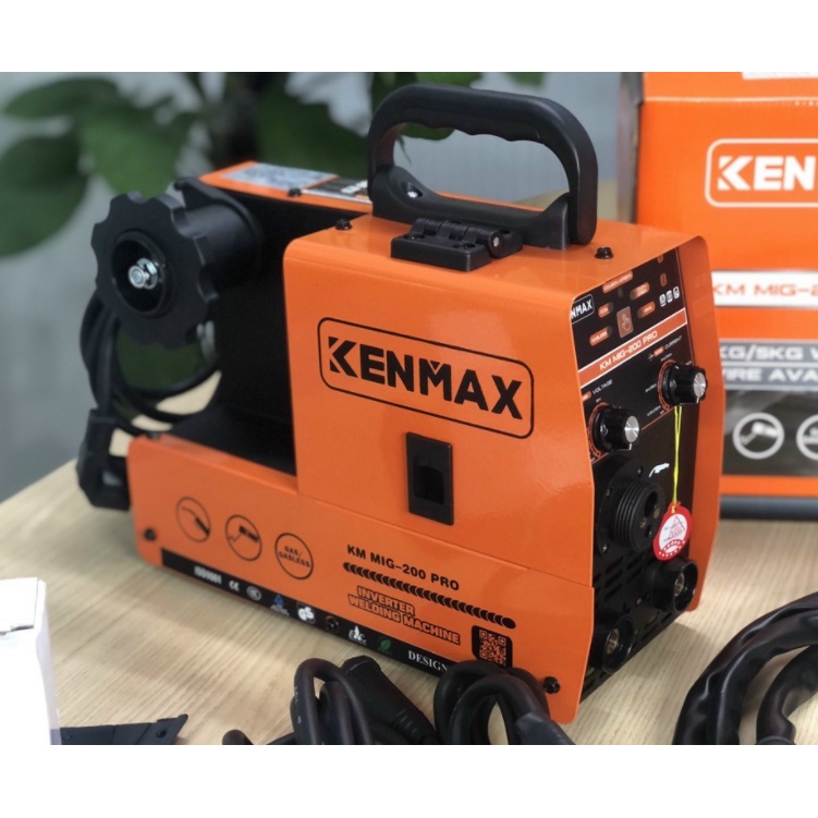 Máy hàn mig mini không dùng khí KENMAX 200 Pro - SASUKE 200 Pro sử dụng cuộn dây 1kg và 5kg