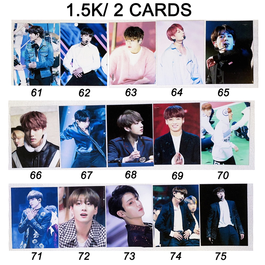 Sale set card hình của JUNGKOOK BTS