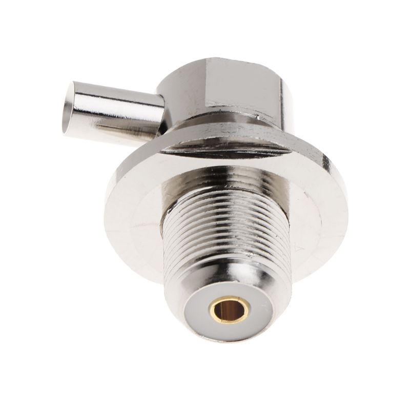 Đầu Nối Dây Cáp Đồng Trục SO239 UHF Cái Góc Phải Cho RG58 RG142 LMR195 Coaxial