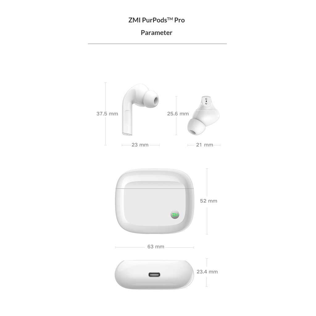 Tai nghe bluetooth Xiaomi ZMI PurPods Pro true wireless active noise reduction headphones