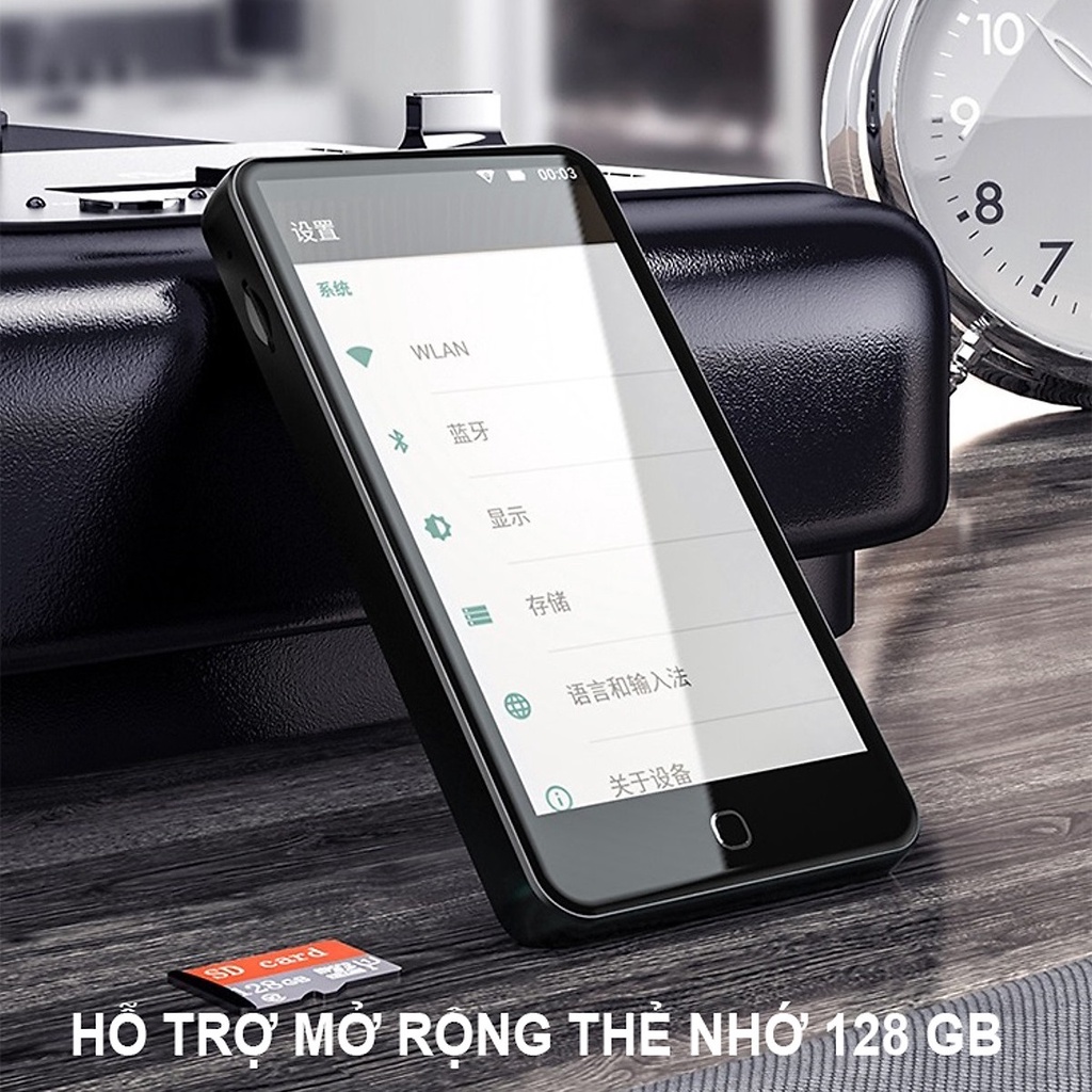 (Hỗ trợ Tiếng Việt) Máy Nghe Nhạc Android MP4 Màn Hình Cảm Ứng 4.5 Inch Bluetooth WiFi Ruizu H5 Bộ Nhớ Trong 16GB