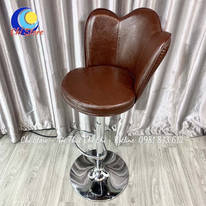 Ghế Chụp Hình, Ghế Quầy Bar, Trang Điểm Xoay 360 Độ Và Điều Chỉnh Độ Cao 60/80cm Sang Chảnh