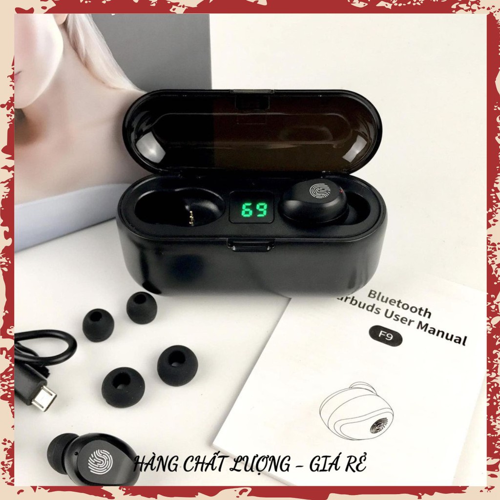 Tai Nghe Bluetooth Không Dây Amoi F9 Nút Cảm Ứng Kiêm Pin Sạc Dự Phòng aresshop