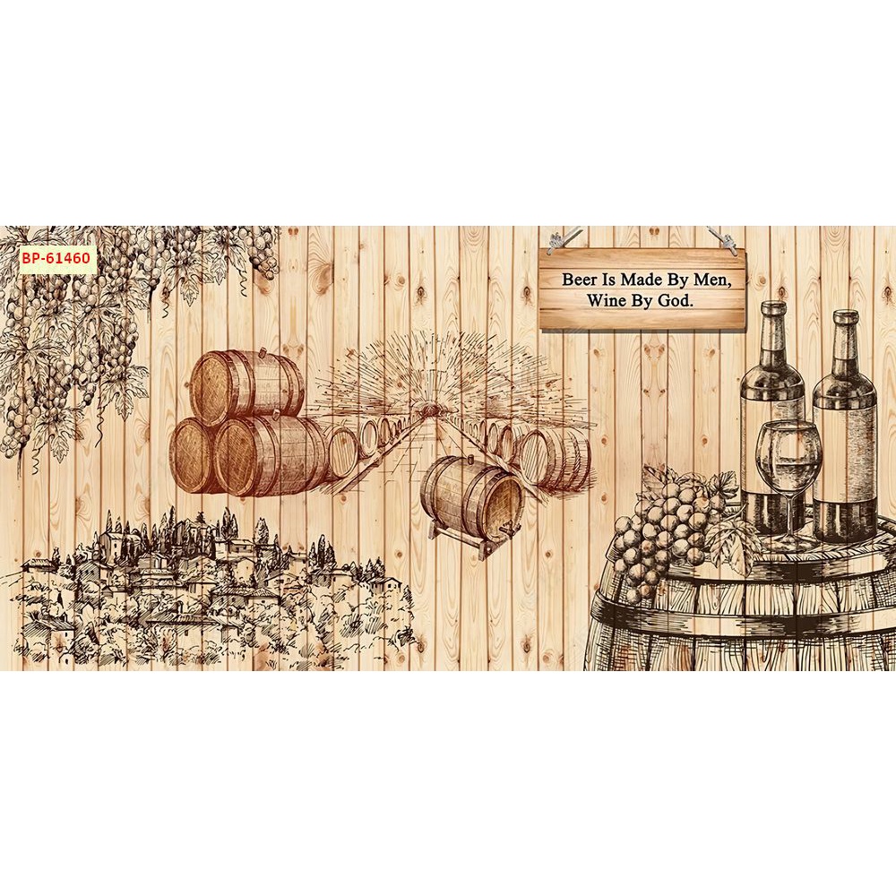 Tranh dán tường khổ lớn Quán Cafe, Trà chanh, Trà Sữa, Trang Trí Cửa Hàng 3D