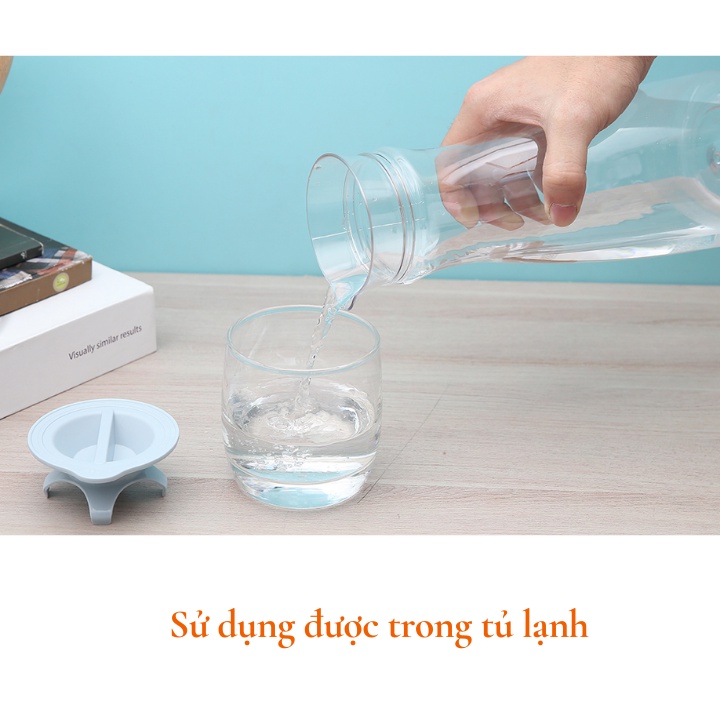 Bình nước để bàn, tủ lạnh, detox, cao cấp không BPA Inochi Yama an toàn, đẹp, giá rẻ 1.2 - 1.3 lít, không quai Vapu HCM