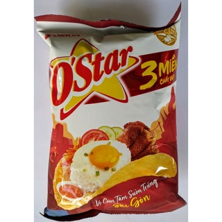 Bánh snack khoai tây Ostar 3 miền mới vị cơm tấm sườn trứng