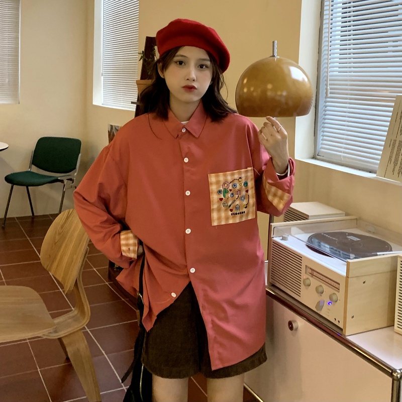 Áo sơ mi họa tiết hoạt hình thời trang cá tính