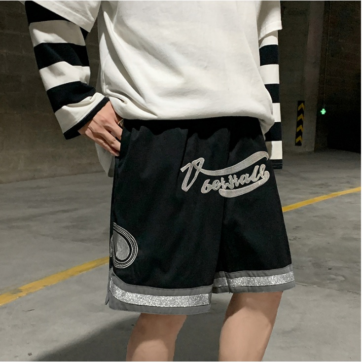 Quần Short Thể Thao Ống Rộng Màu Trơn Thời Trang Cho Nam