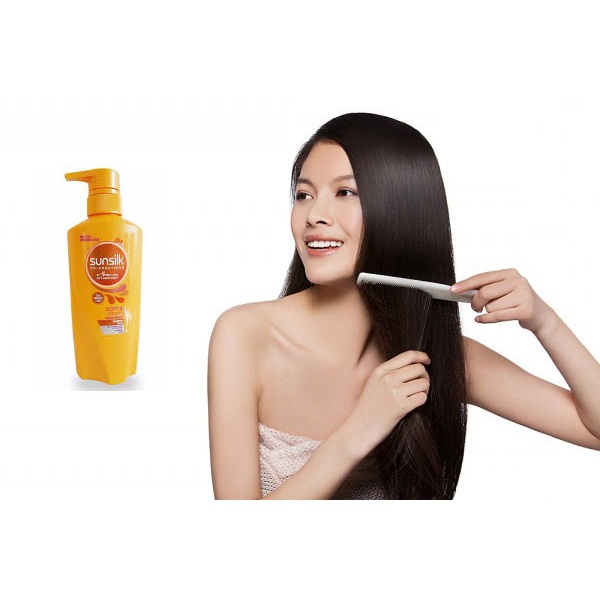 Dầu gội đầu Sunsilk Thái Lan 450ml, chắc khỏe, mềm mượt, phục hồi tóc hư tổn -HT141