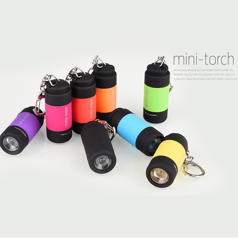 Đèn Pin LED mini Siêu Sáng Sạc USB Bỏ Túi Chống Nước Tiện Dụng
