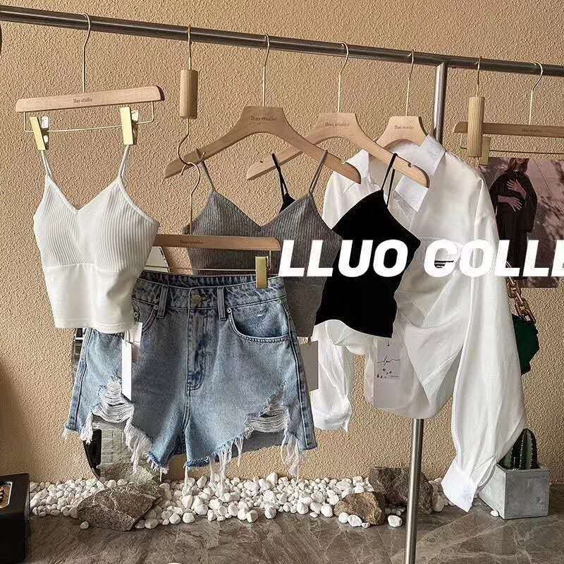 Áo 2 dây nữ cúp ngực hai dây croptop cổ tim đi biển hàn quốc tiểu thư đẹp kiểu giá rẻ basic sexy siêu xinh có mút ngực trắng 3 màu đen ulzzang