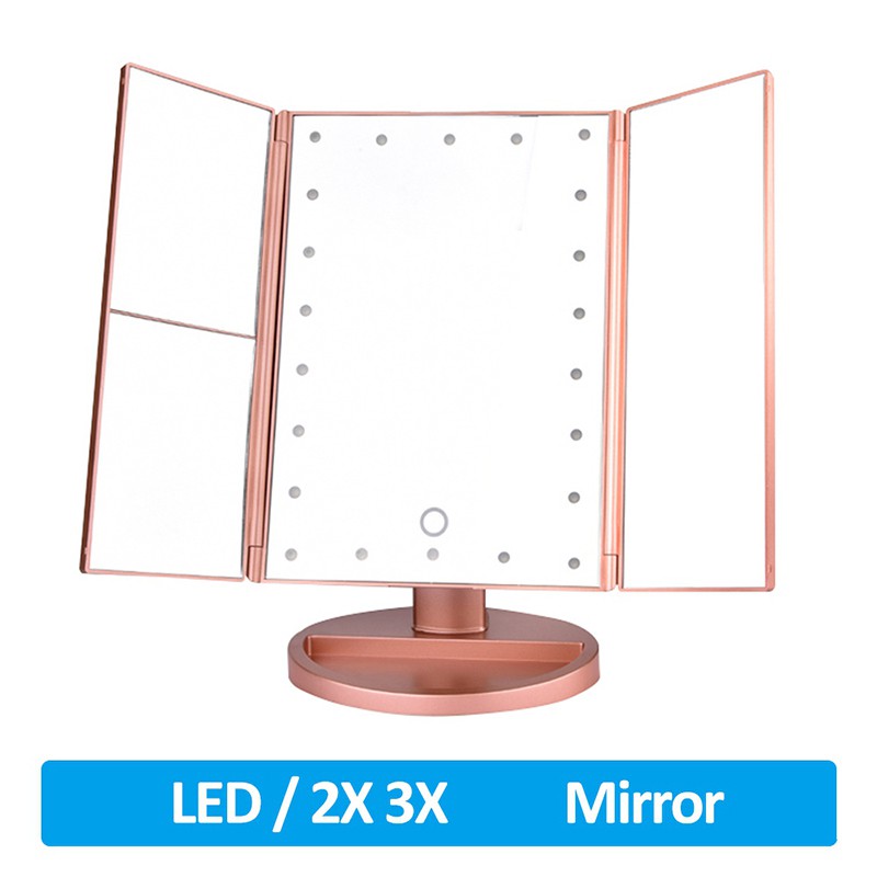 Gương Trang Điểm Có Đèn Led 22 Bóng 1x / 2x / 3x 3