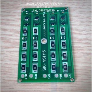 Mạch cân bằng điện áp pin LifePO4 4S dòng 0.2A