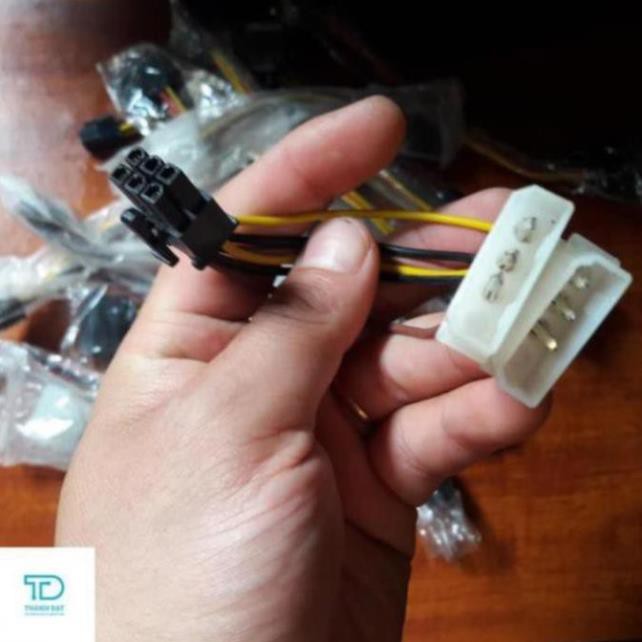 Cáp chuyển đổi nguồn 2 ATA sang molex 6pin card vga , card riser - Cáp chuyển đổi ATA sang 6pin