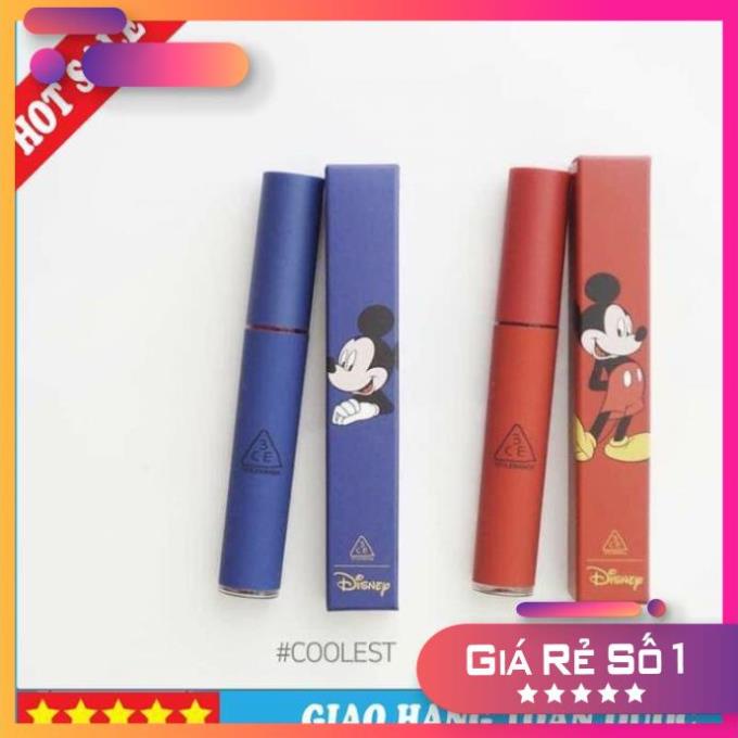 8[CHÍNH HÃNG]-[FREESHIP]- Son Kem 3CE ⚡️𝐅𝐑𝐄𝐄 𝐒𝐇𝐈𝐏⚡️Tattoo Lip Tint - Phiên Bản Chuột Micky 💝Son 3CE MicKey💝