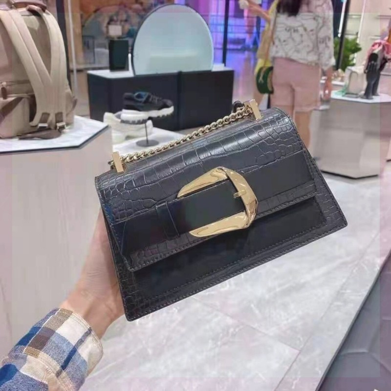 Túi xách nữ khuy ngang da vân hàng cao cấp quảng châu