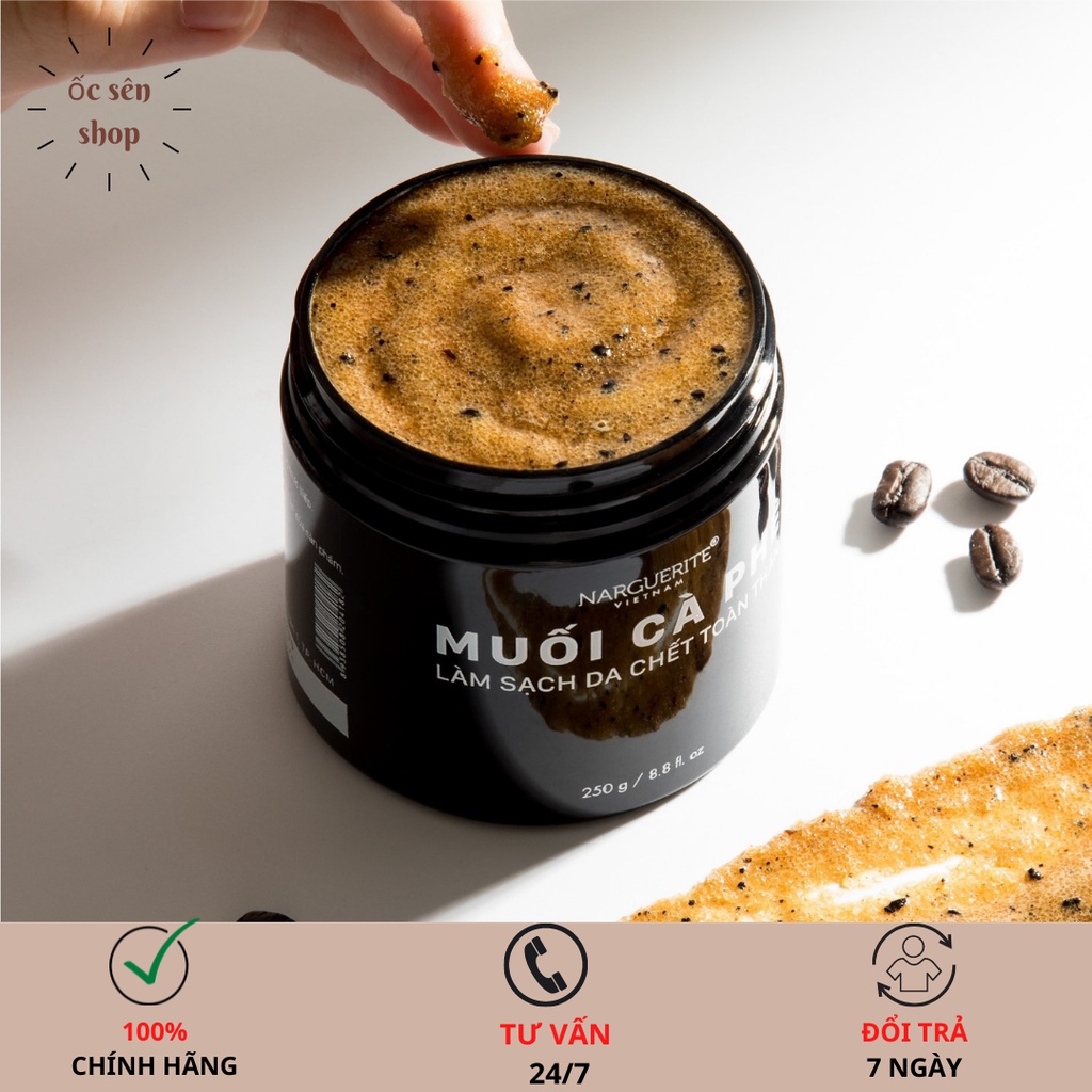 [ Mẫu Mới ] MUỐI CÀ PHÊ LÀM SẠCH DA CHẾT TOÀN THÂN 250g