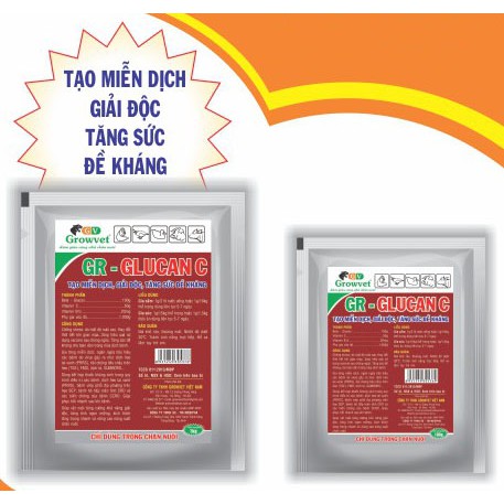 Beta glucan C - tăng cường hệ miễn dịch cho vật nuôi (100 gam)