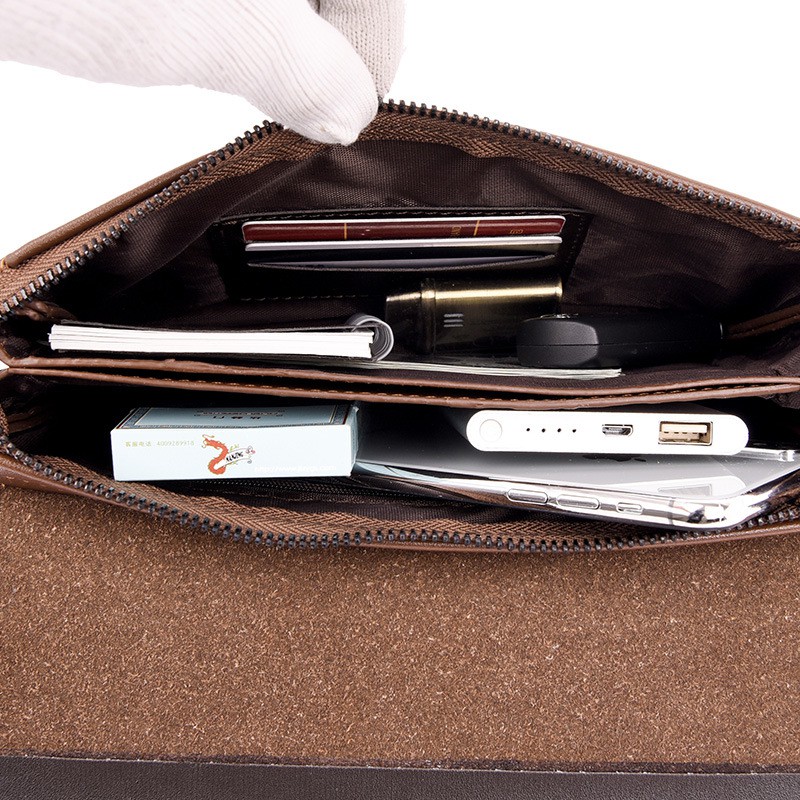 Túi Clutch Cầm Tay Nam Kiểu Dáng Basic Có Dây Đeo C2213