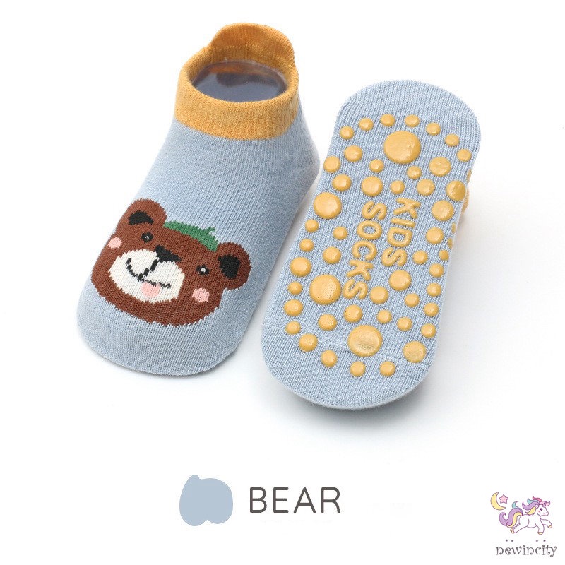 Vớ Chống Trượt Chống Rơi In Họa Tiết Hoạt Hình Phong Cách Hàn Quốc Cho Bé Trai Và Gái