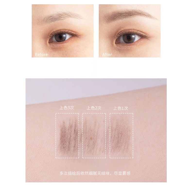 COD✨Bút kẻ lông mày MAGIC CASA 2 Đầu Chống Nước Lâu Trôi lâu trôi chống thấm nước có cọ chải tiện dụng | BigBuy360 - bigbuy360.vn