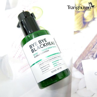 Sữa rửa mặt sủi bọt 𝑆𝑜𝑚𝑒𝐵𝑦𝑀𝑖 𝐵𝑦𝑒 𝐵𝑦𝑒 𝐵𝑙𝑎𝑐𝑘ℎ𝑒𝑎𝑑 30 𝐷𝑎𝑦𝑠 𝑀𝑖𝑟𝑎𝑐𝑙𝑒 𝐺𝑟𝑒𝑒𝑛 𝑇𝑒𝑎 𝑇𝑜𝑥