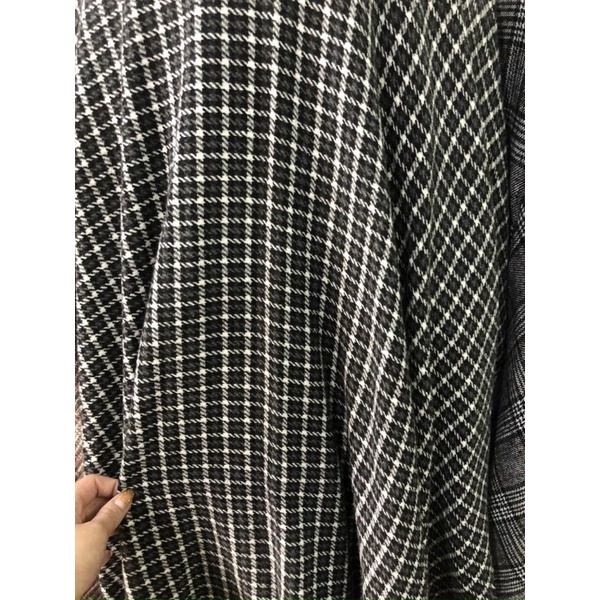 ÁO KHOÁC BLAZER DẠ KẺ ❤ FREESHIP ❤ Áo khoác blazer dạ kẻ đen 2 lớp form rộng dày dặn kèm đai dáng Hàn Quốc | BigBuy360 - bigbuy360.vn