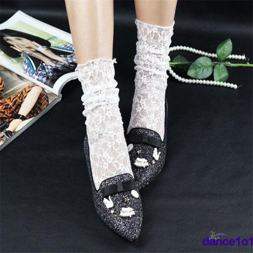 Vớ lưới cổ cao xinh xắn cho nữ