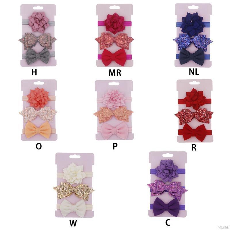 Set 3 băng đô nơ xinh xắn dành cho bé gái