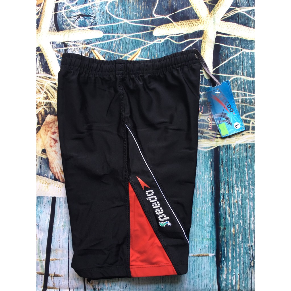 QUẦN BƠI LỬNG 881 MÀU ĐEN PHỐI ĐỎ SIZE CHUẨN | BigBuy360 - bigbuy360.vn