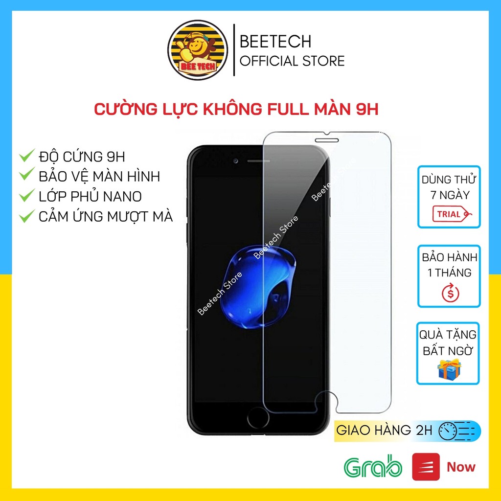 Cường lực iP siêu mỏng, kính bảo vệ màn hình tặng kèm khăn lau - Beetech