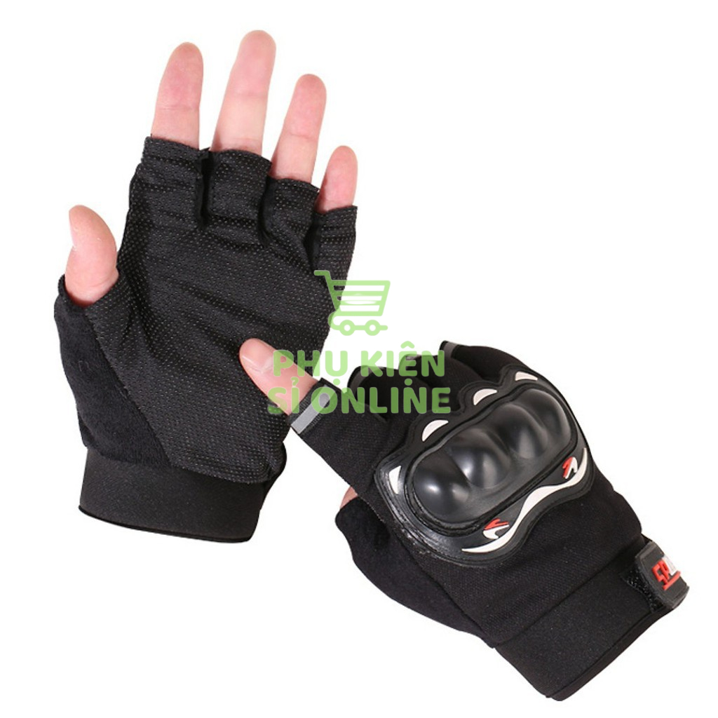 Găng Tay Nam Cụt Ngón Probiker , Găng Tay Chống Nắng Đi Phượt Tập Gym Có Gù Bảo Vệ Lòng Bàn Tay Store4girls