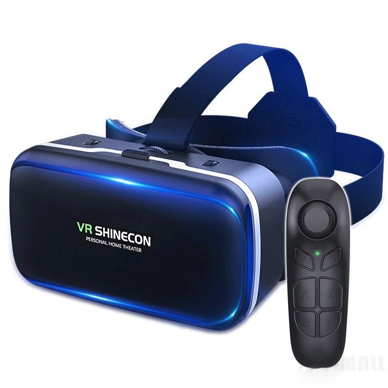 SHINECON VR Glasses Mobile Phone Virtual Reality G04 Wearing Game Smart 3D Digital Glasses + D03 Bluetooth Handle