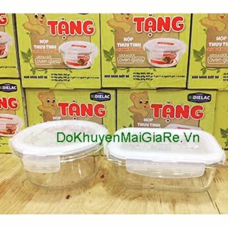 Combo 3 hộp thủy tinh lock & lock 380ml quà tặng từ vinamilk