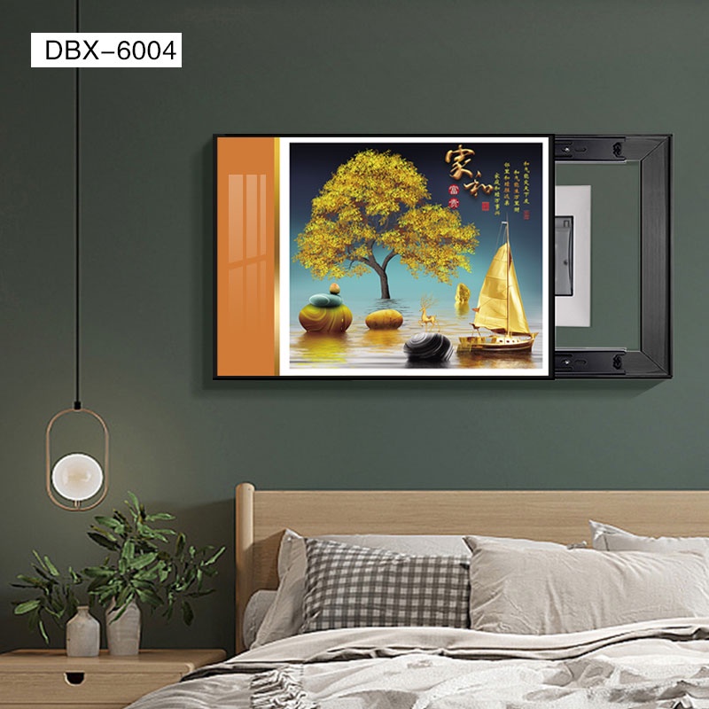 HOT Tranh Tráng Gương Che Ổ Điện, Atomat, Hộp Điện Nhiều Mẫu Dạng Lật